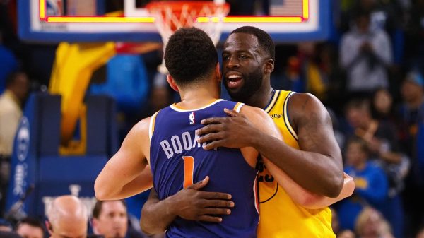 Devin Booker and Draymond Green