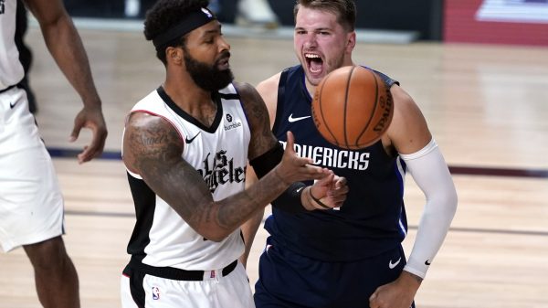 Luka Doncic and Marcus Morris