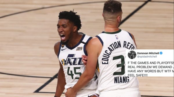 Donovan Mitchell and Georges Niang