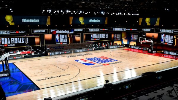 2020 NBA Finals court