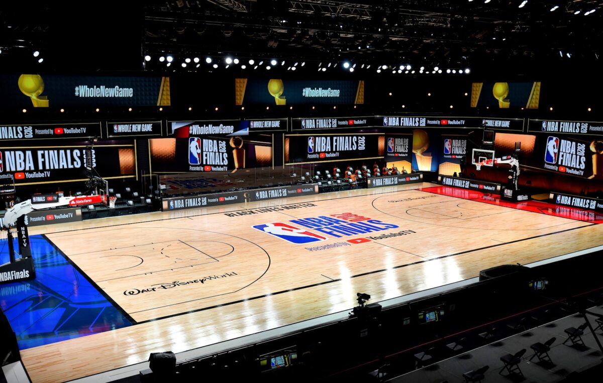 2020 NBA Finals court