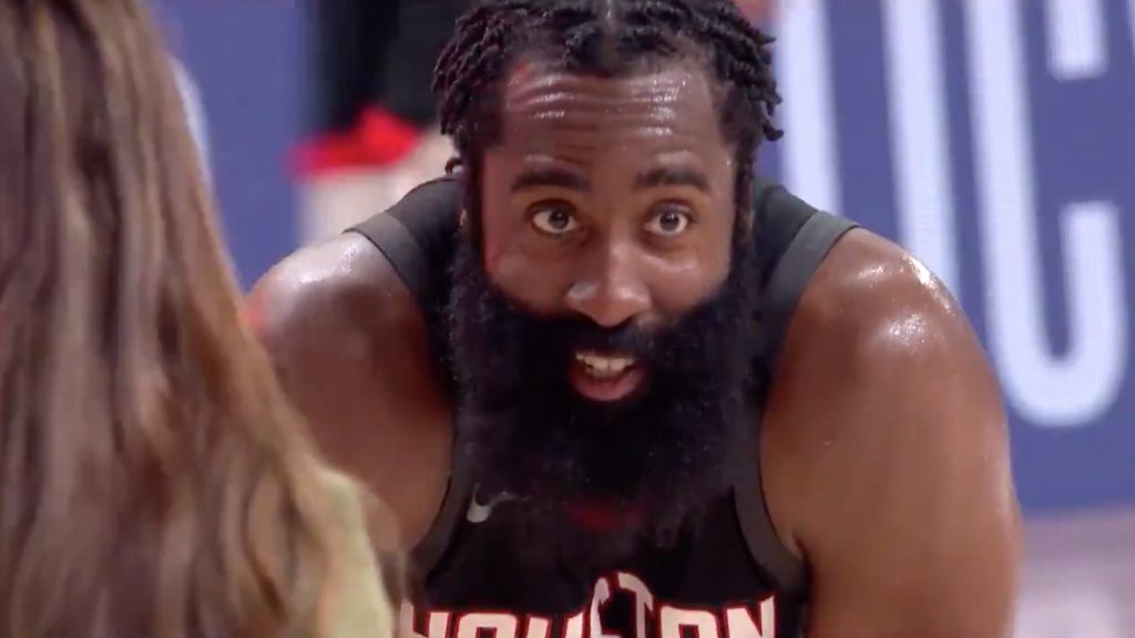 Video James Harden Curses Live On Air After Beating OKC Thunder In Game Ahn Fire Digital