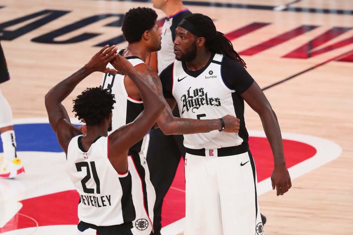 Paul George and Montrezl Harrell