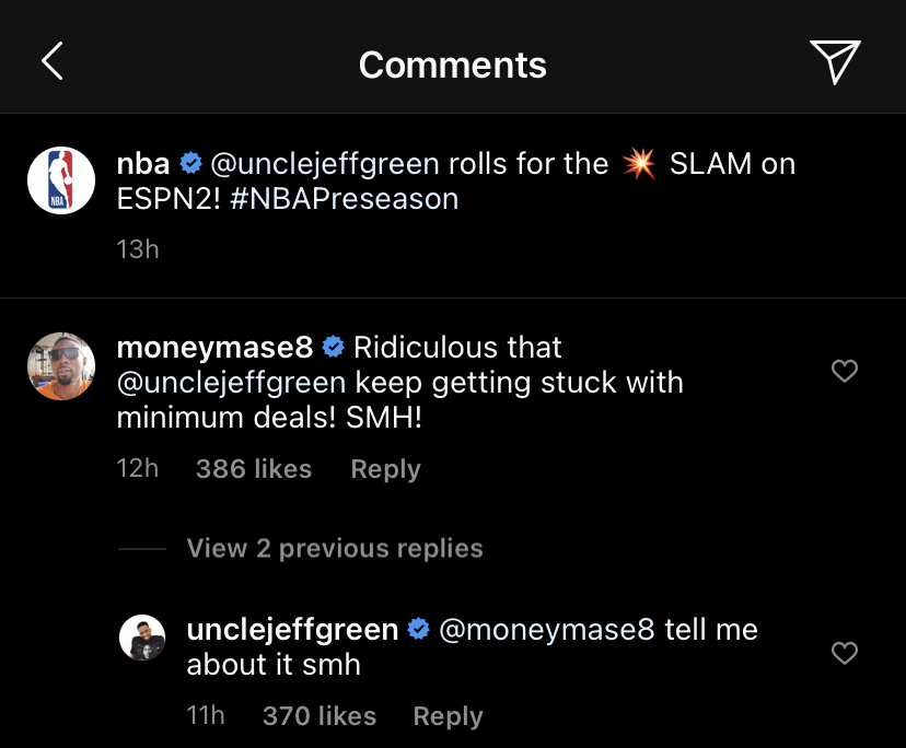 Jeff Green comments