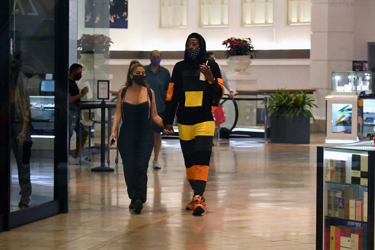 Malik Beasley and Larsa Pippen