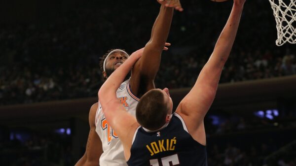Mitchell Robinson and Nikola Jokic