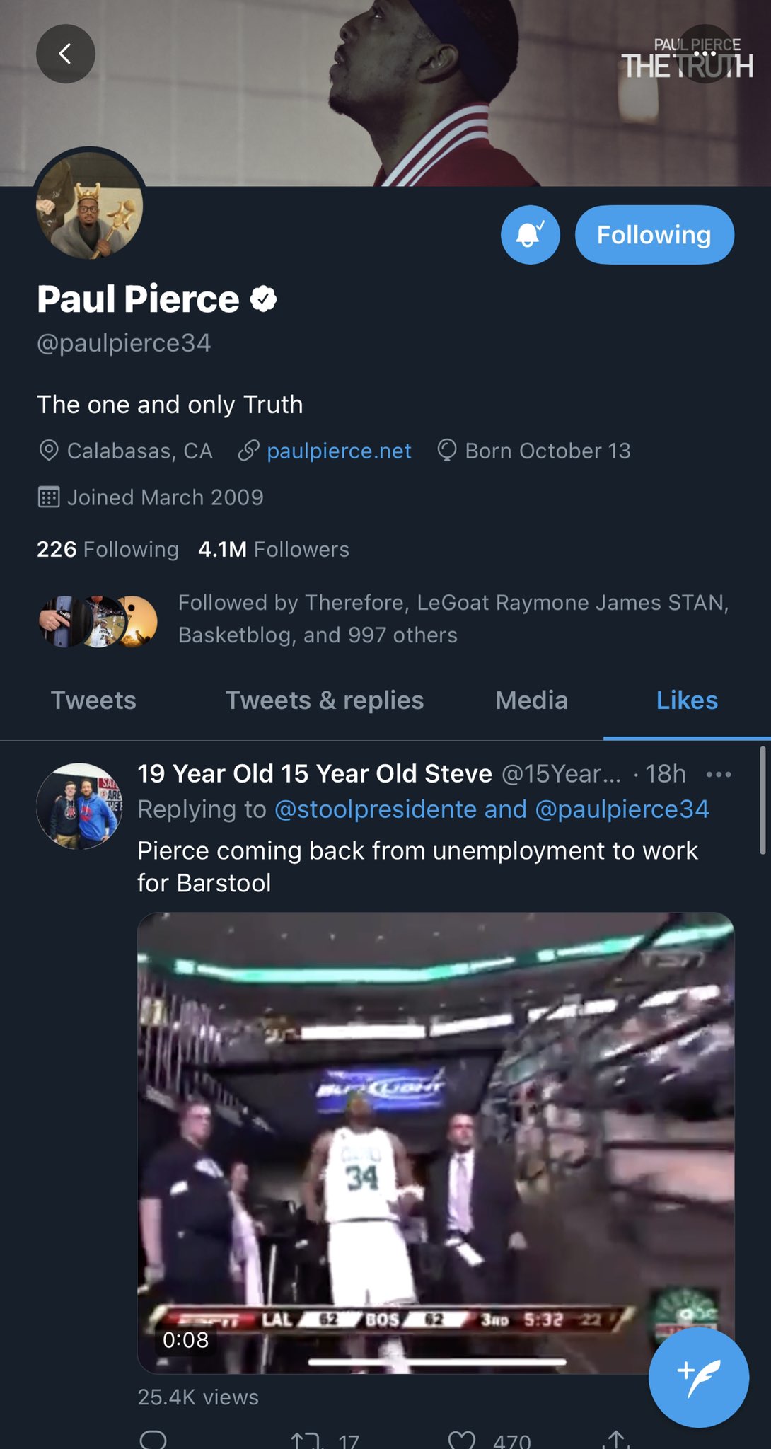 Paul Pierce Twitter