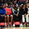 Marcus Morris, Nicolas Batum, Serge Ibaka, Kawhi Leonard and Ivica Zubac