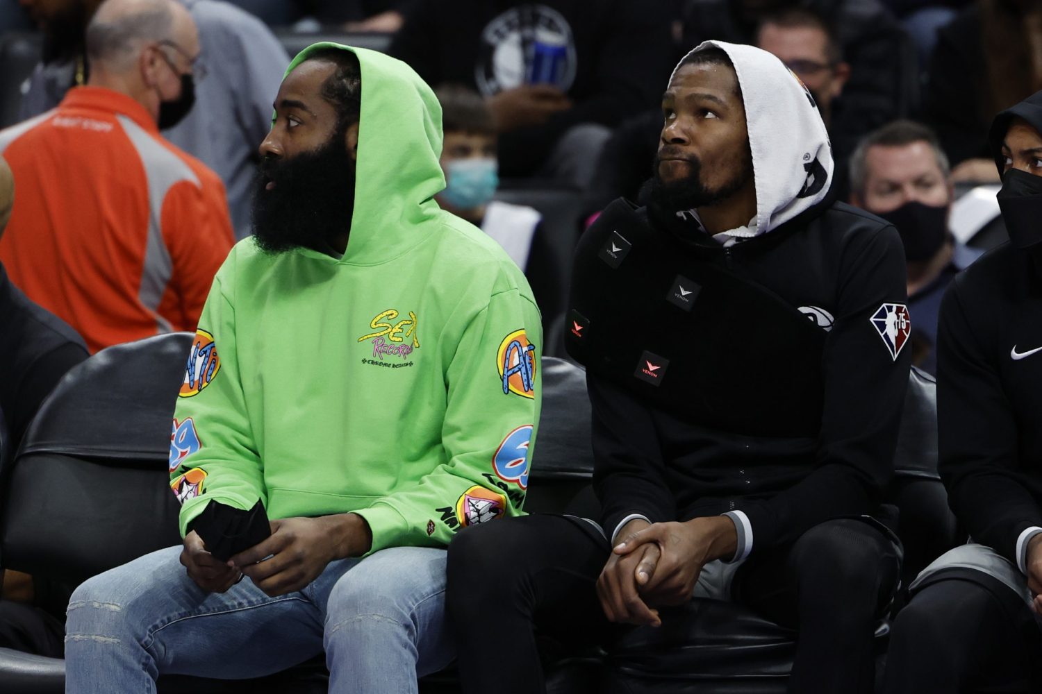 James Harden and Kevin Durant