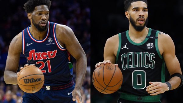Joel Embiid and Jayson Tatum
