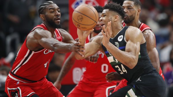 Patrick Williams and Giannis Antetokounmpo