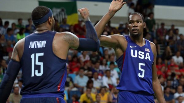 Carmelo Anthony and Kevin Durant