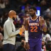 Monty Williams and Deandre Ayton