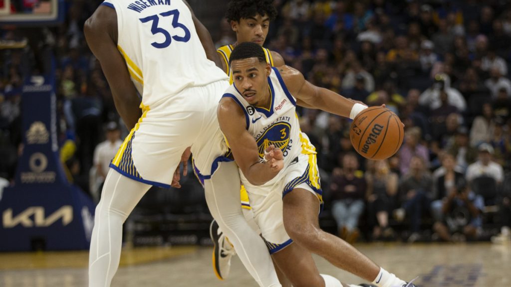 A tattoo on the leg of Golden State Warriors guard Jordan Poole, seen  before an NBA basketball game, Wednesday, March 30, 2022, in San Francisco.  (AP Photo/D. Ross Cameron Stock Photo - Alamy
