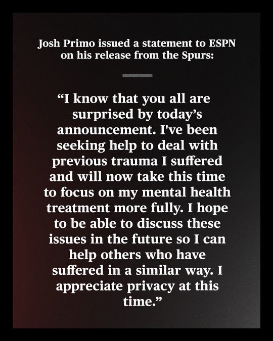 Joshua Primo ESPN statement