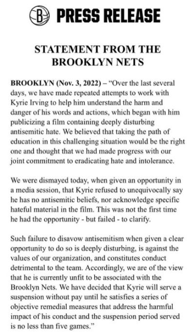 Kyrie Irving Brooklyn Nets