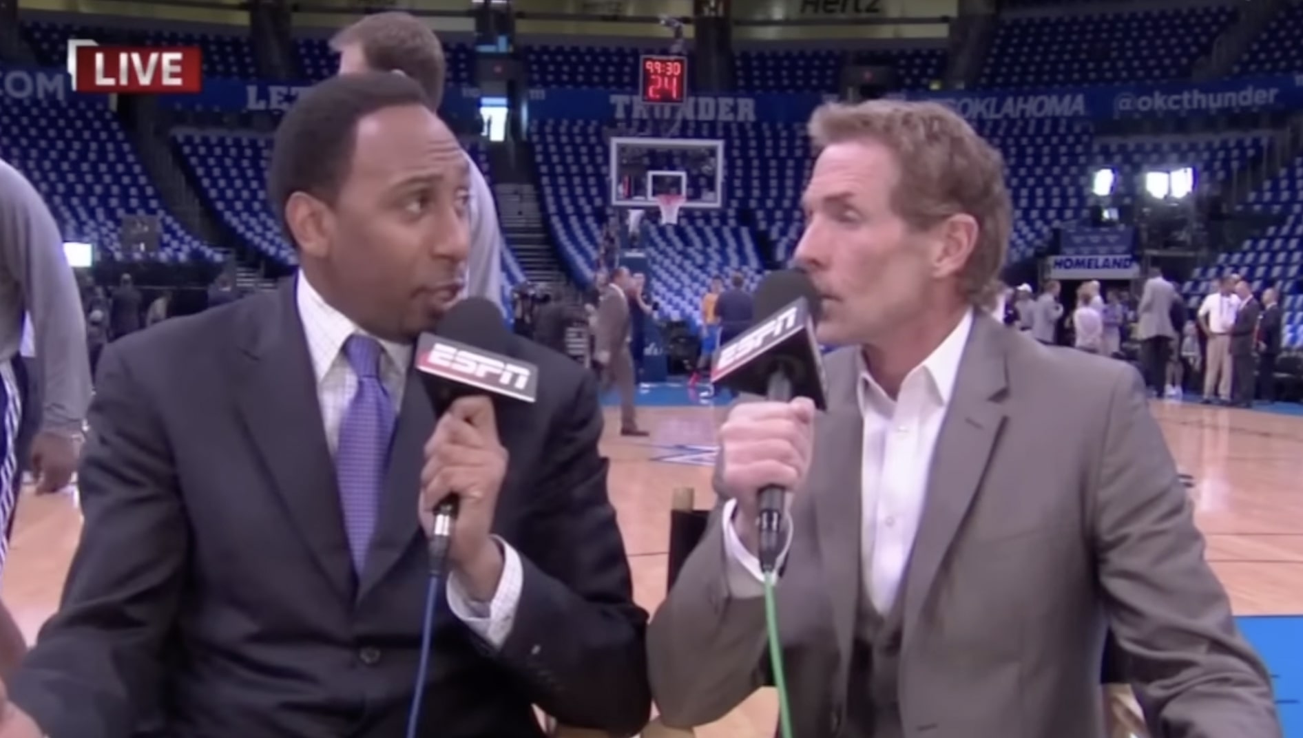 Skip Bayless and Stephen A. Smith