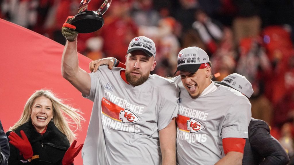 Patrick Mahomes and Travis Kelce