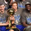 Klay Thompson, Stephen Curry and Draymond Green