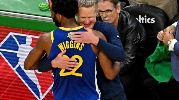 Andrew Wiggins and Steve Kerr