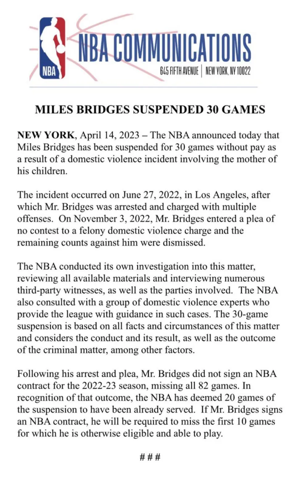 Lakers, Pistons among teams monitoring Miles Bridges situation following no  contest plea, per report 