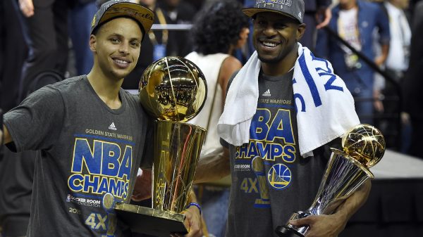Stephen Curry and Andre Iguodala