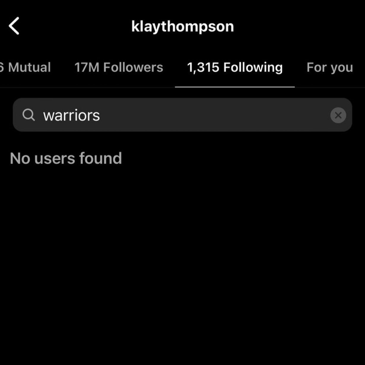 Klay Thompson Instagram