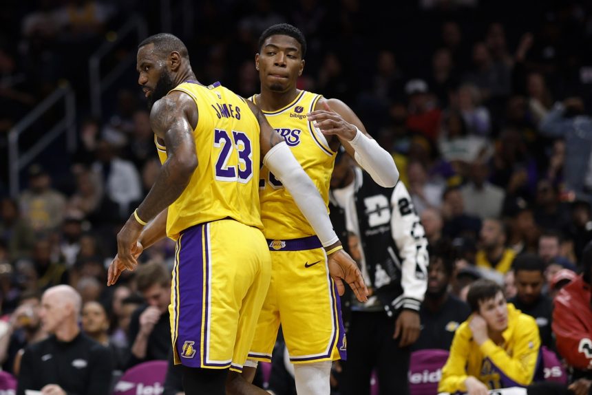 LeBron James and Rui Hachimura