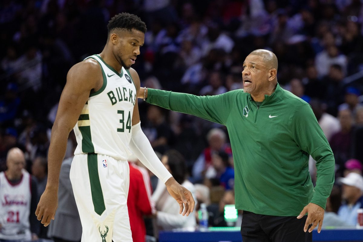 Giannis Antetokounmpo and Doc Rivers