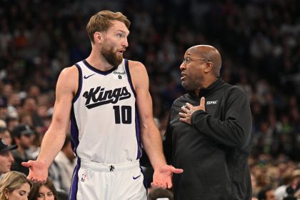 Domantas Sabonis and Mike Brown