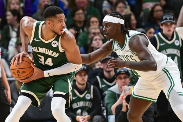 Giannis Antetokounmpo and Jrue Holiday