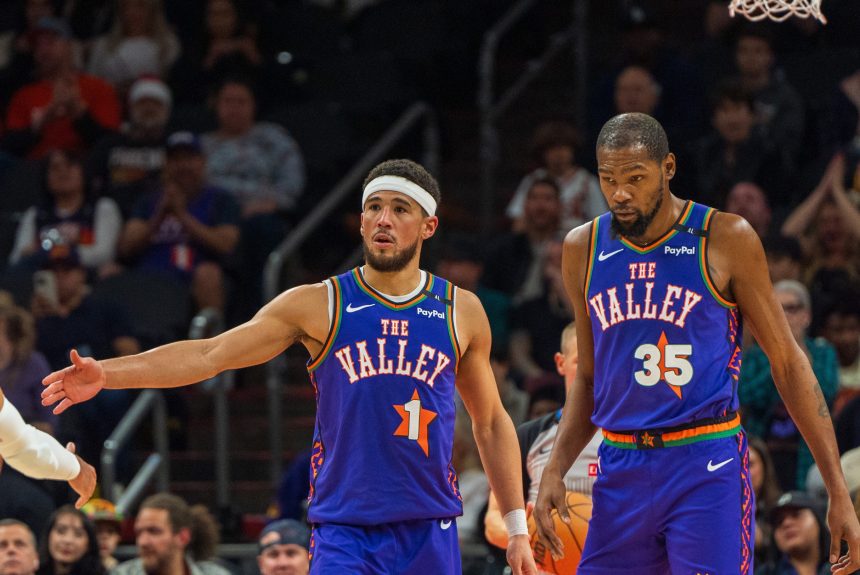 Devin Booker and Kevin Durant