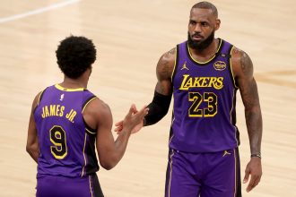 LeBron James and Bronny James