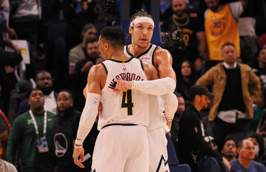 Russell Westbrook and Aaron Gordon