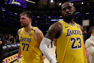 Luka Doncic and LeBron James