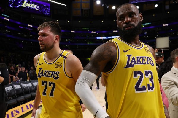 Luka Doncic and LeBron James
