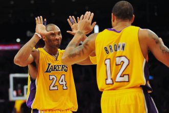 Kobe Bryant and Shannon Brown