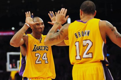 Kobe Bryant and Shannon Brown