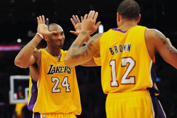 Kobe Bryant and Shannon Brown