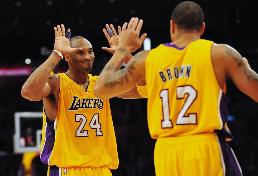 Kobe Bryant and Shannon Brown
