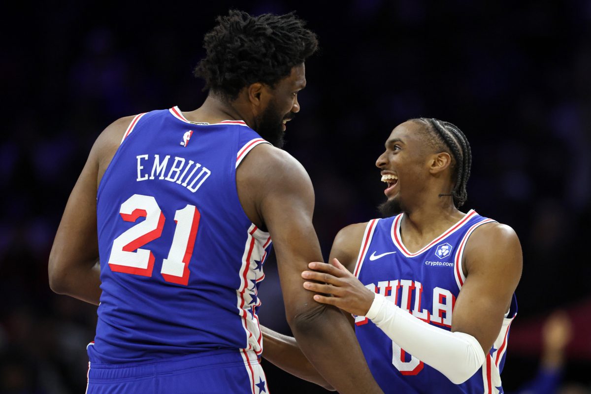 Joel Embiid and Tyrese Maxey
